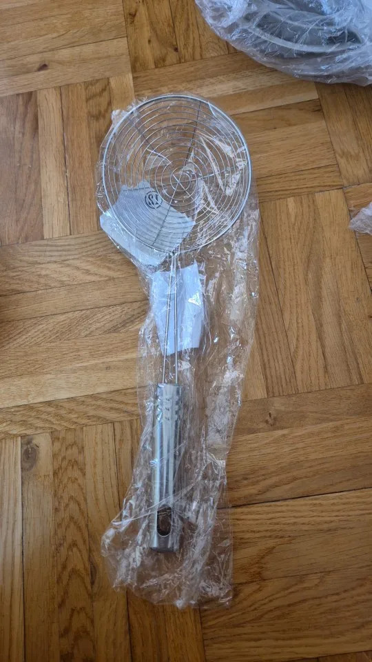 3 Size Set Stainless Steel Colander Household Noodle Dumpling Hot Pot Filter Screen Pearl Line Drain Large Fried Strainer photo review