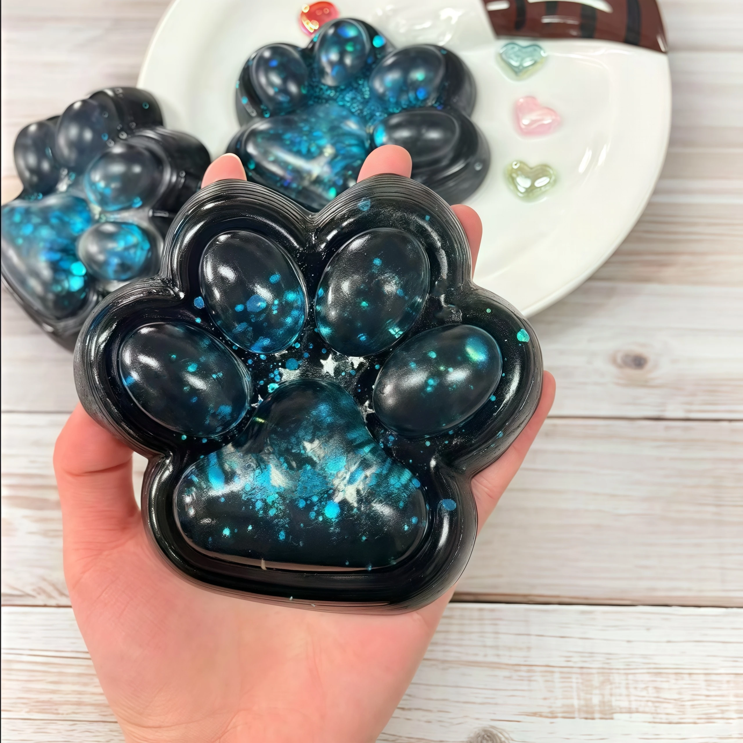 귀여운 큰 고양이 발 짜기 장난감 크리스마스/부활절 선물 사무실 및 휴일 선물에 적합 느린 리바운드, 두꺼운 디자인, anxi 감소