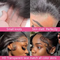 13x6 Lace Frontal Transparente Droite, 14-24 Pouces, Pré-épilée, 100% Cheveux Humains, Ligne de Cheveux Naturelle avec Baby Hair, Livraison 3 Jours 3