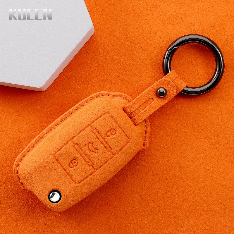 Luxury Leather Car Key Case Cover