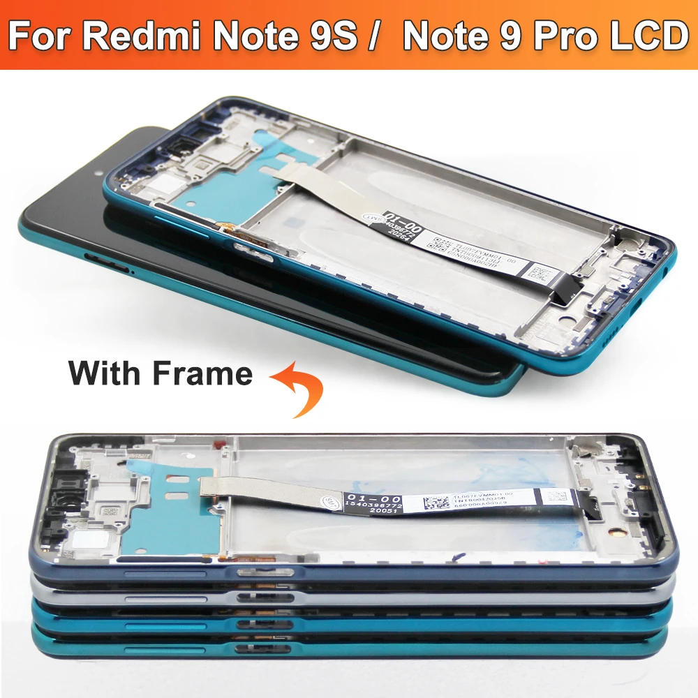 Original 6.67LCD pour Xiaomi Redmi Note 9 PRO écran LCD pour Redmi Note 9s LCD
