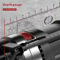 Perceuse électrique à percussion multifonction, vitesse Variable, bois, métal, pierre, coupe de trous muraux domestiques, outils électriques de perçage 4