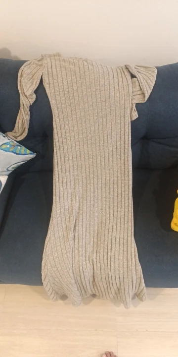 Luxe Knit A-Line Maxi Dress - Ankle Length Streetwear Style photo review