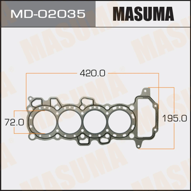 MD-02035 Прокладка Головки блока MASUMA CG10DE