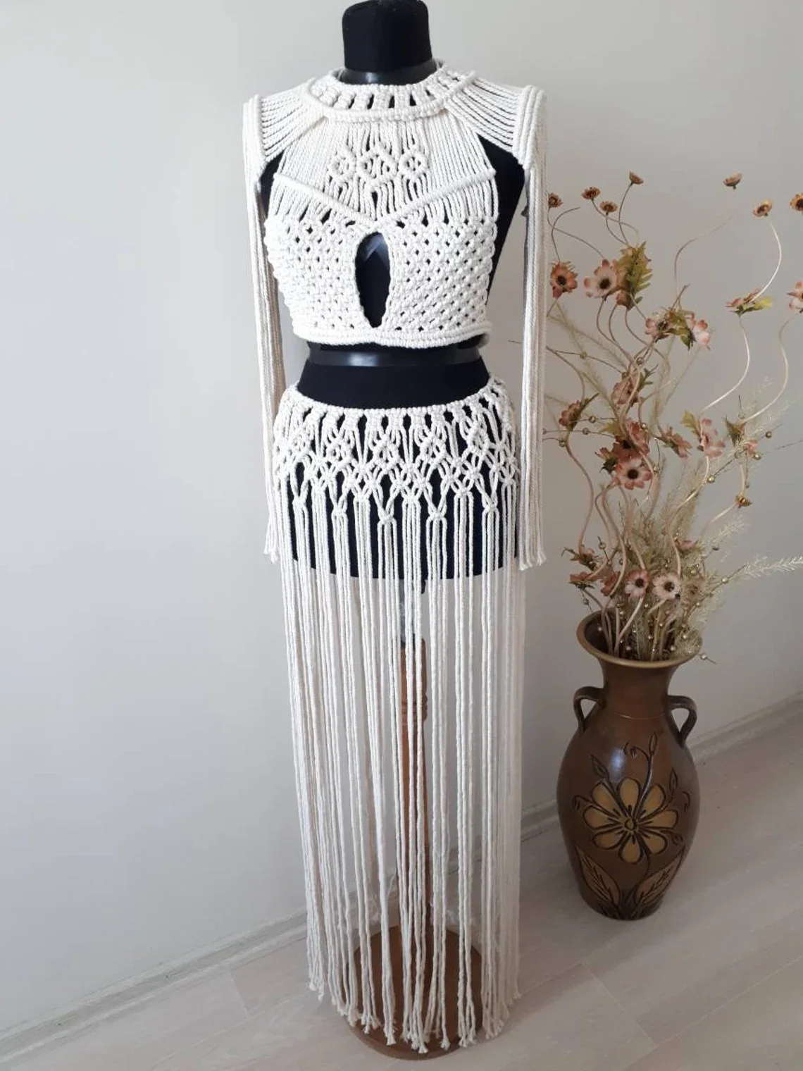 

Boutique Nissa-Women's Macrame Handmade Beach, Festival, Pareo Dress 2023 Summer Season