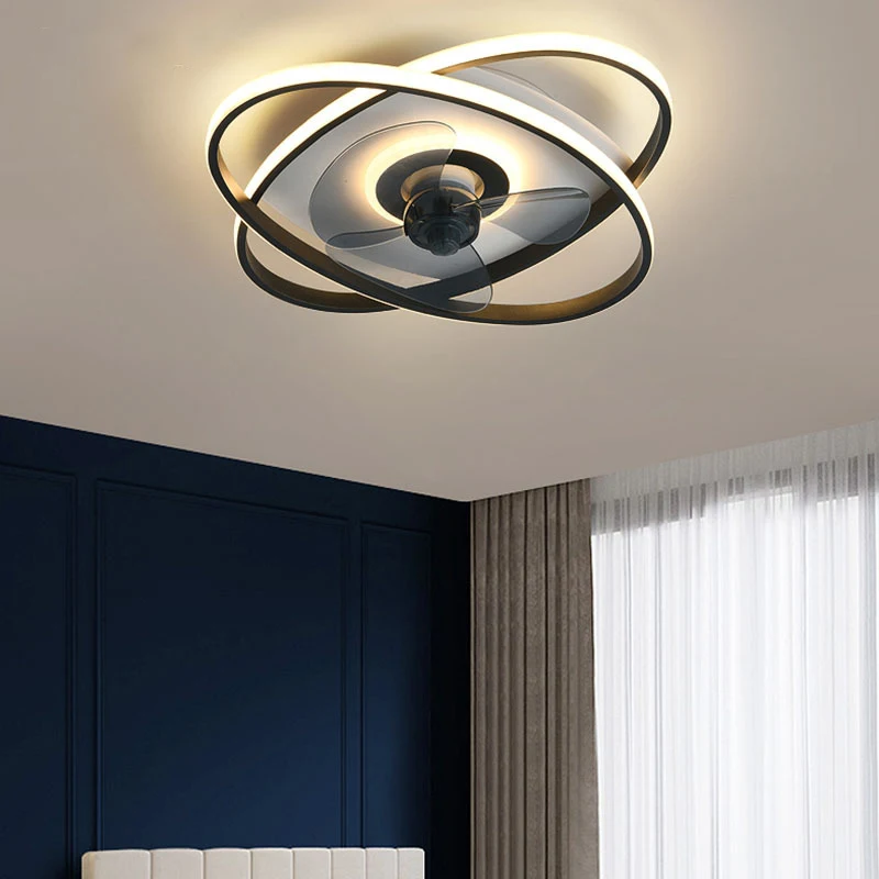 

Ceiling fan Lamp Bedroom Invisible Ceiling Fan With Remote Smart Modern Simple Integrated Fan Ceiling Lights APP Control