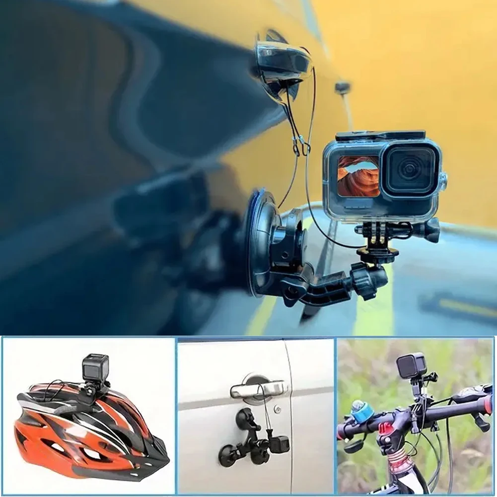 Insta360 DJI Accessory 4-Pack Action Camera Safety Tethers With  Super-Strong Adhesive Pads - 12.8 Inch Leash For Insta360, DJI, SJCAM,  AKASO & More Helmet Mount Security Cord