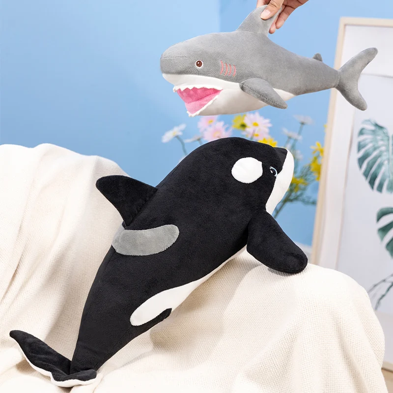 Empirisch levenslang bijlage Levensechte Zachte Orca Haai Knuffel Killer Whale Gevulde Dier Pop Baby  Sussen Kussen Voor Kids Ocean Life Speelgoed Verjaardag geschenken| | -  AliExpress