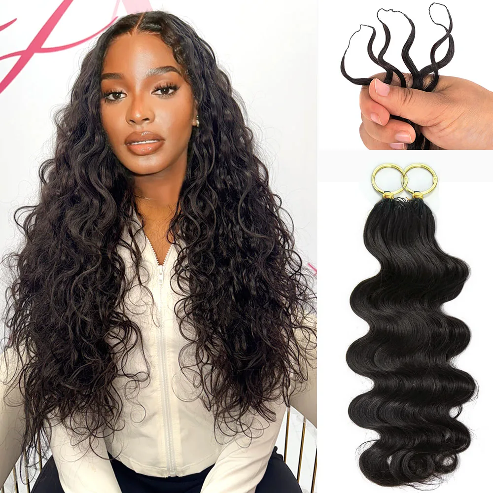 Body Wave Miracle Knots Crochet Human Hair For Braiding Boho Braids 100% Raw Human Hair Extensions Feathered Human Crochet Hair 1