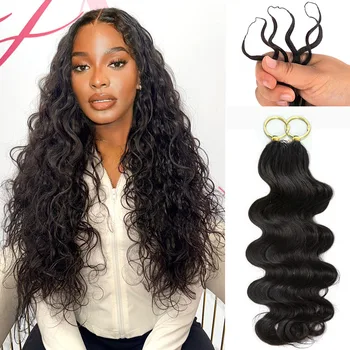 Body Wave Miracle Knots Crochet Human Hair For Braiding Boho Braids 100% Raw Human Hair Extensions Feathered Human Crochet Hair 1