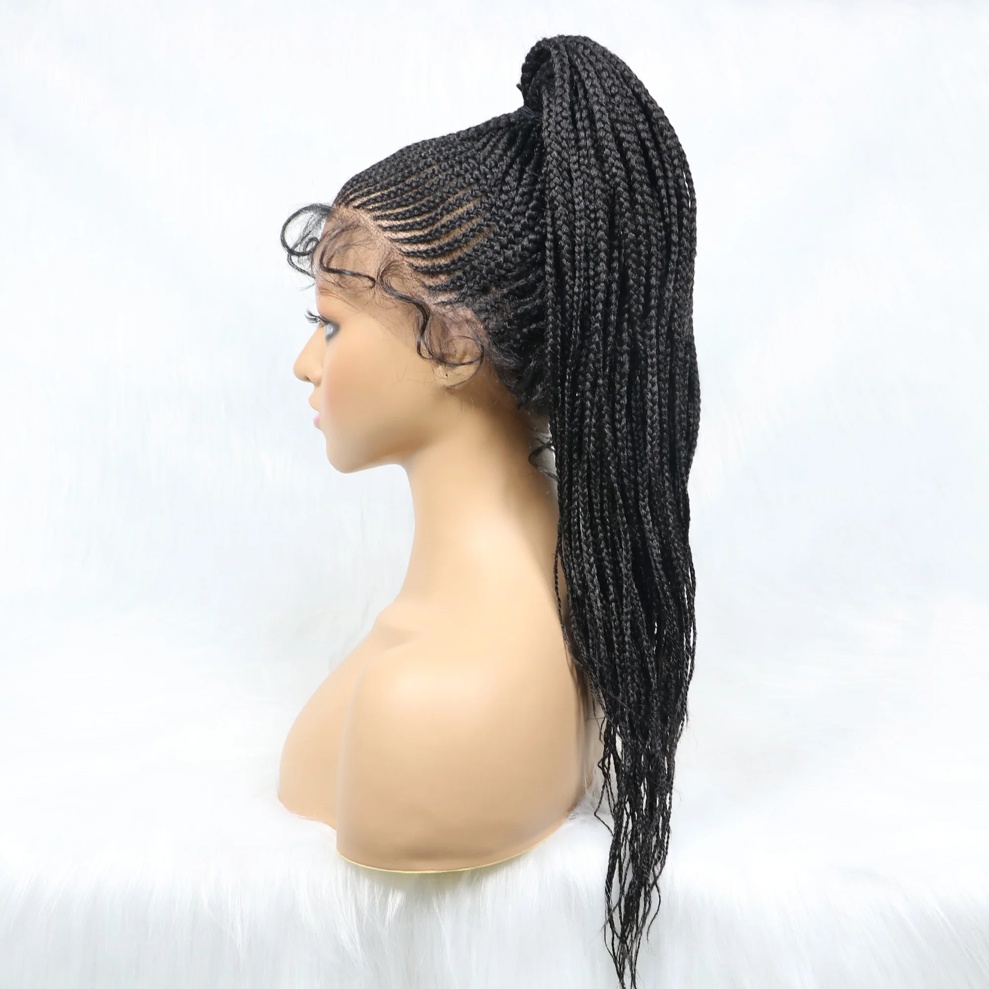 Synthetic Lace Front Wig Braided - Blue Braided Wigs - AliExpress