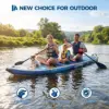 11' Inflatable Stand Up Paddle Board, 500LBS Weight Capacity, Wide Stand Up Paddle Board with Premium SUP Accessories, Non-Slip EVA Deck, for Adults & Youth of All Skill Levels, Dark Wood Grain