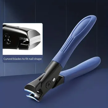3 Piece Blue Nail Clipper, Suitable for Thick Nails, Ergonomic Handle, Foot Care Product, Effortless, Daily Essential 1