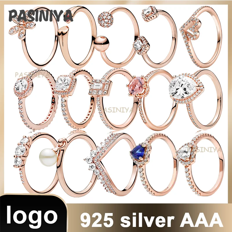 

Женское кольцо из серебра 2021 пробы под розовое золото