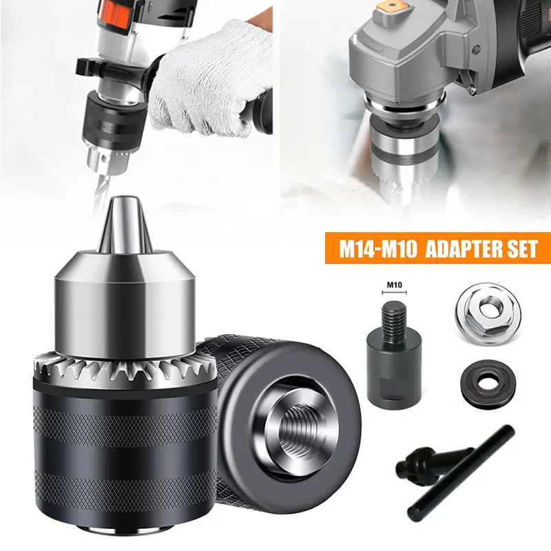 

M10 Angle Grinder Electric Hand Drill Socket Chuck Conversion Collet Quick Change M14 To M10 Convert Adapter 125 100 Type