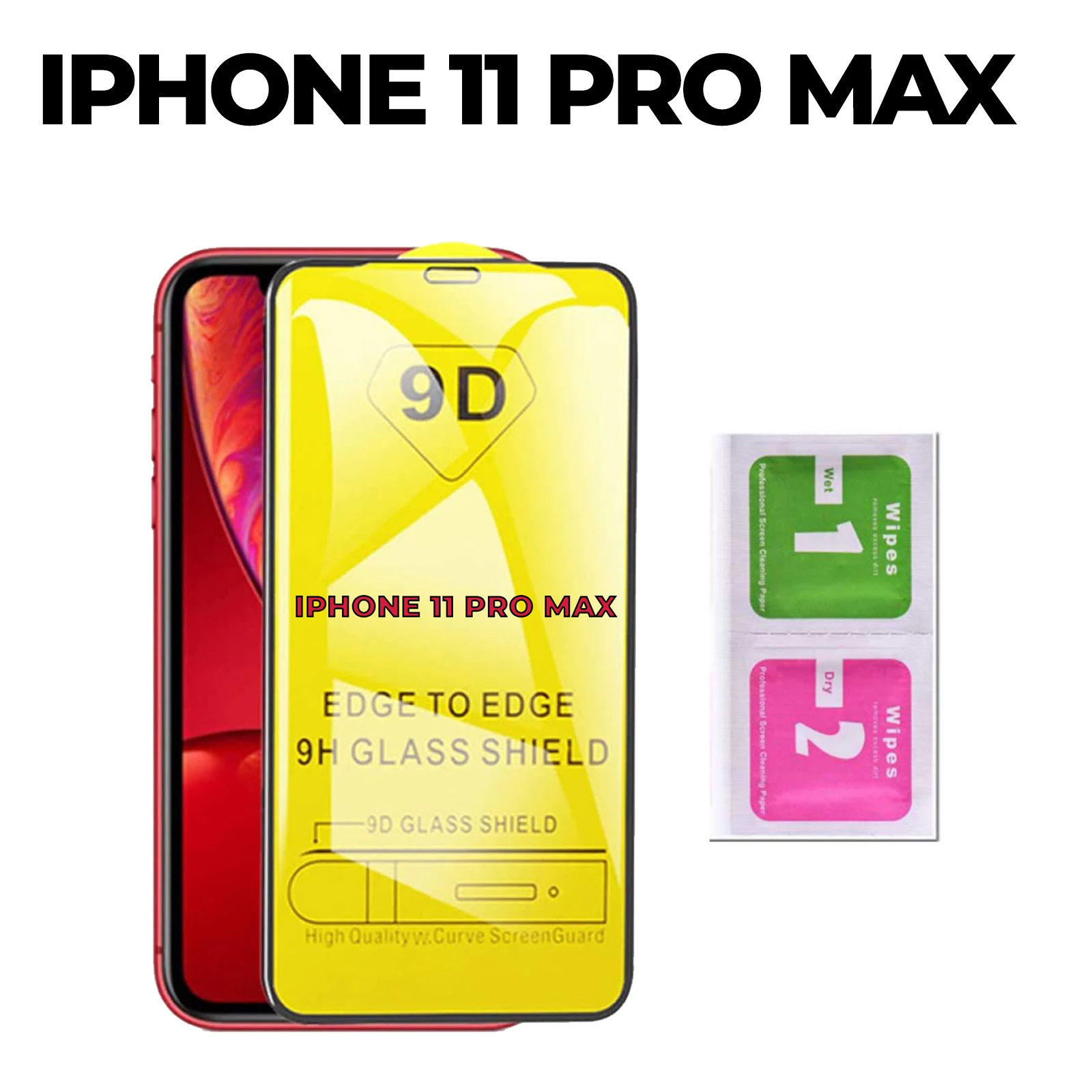 Protector Pantalla Completa 9d Para iPhone 11 / 11 Pro / Max