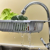 Kitchen Storage Rack Soap Sponge Rack Adjustable Vegetable Drain Basket Sink Rack Retractable Multifunctional Kitchen Tools 3