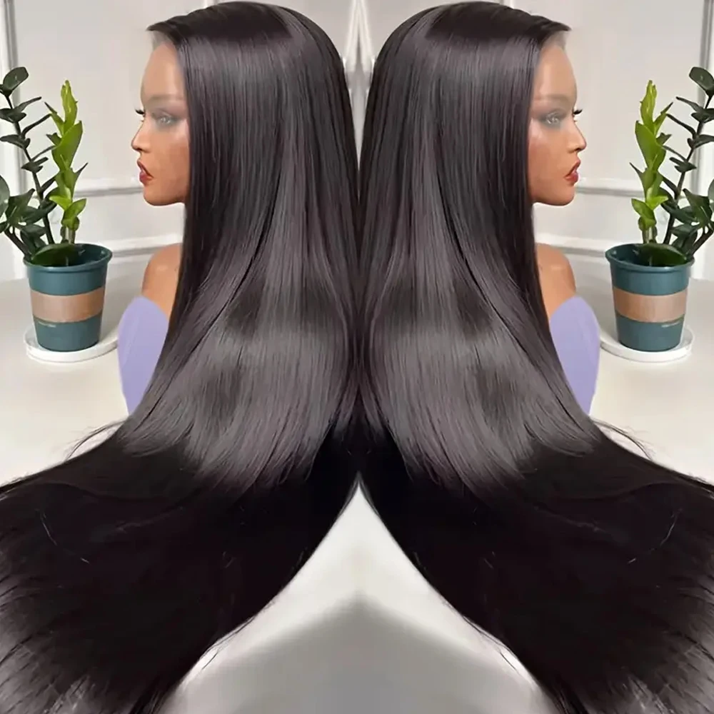 40 42 Inch Bone Straight Human Hair Wigs 13x4 13x6 HD Lace Frontal Wigs Glueless 5x5 Closure 3 Seconds To Wear For Beginners 5