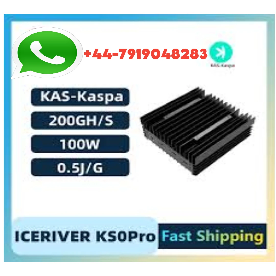 

Q1 PROMO SALES New IceRiver KS0 Pro 200Gh 100w Kas Miner Kaspa Mining Crypto Asic Miner Machine Include PSU Power Supply