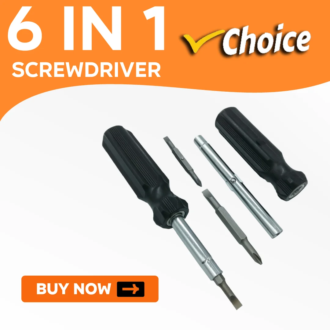 Premium Compact Screwdriver Set with Comfortable Handle for Home, Auto, and Outdoor Repairs