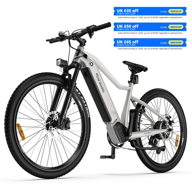 Shop - Block 13 5TH WHEEL Electric Bike for Adults, 27.5" City E-Bike with Removable 48V 14.7Ah Battery, Up to 100KM Range, Torque Sensor, 25KM/H Urban Commuter Bicycle for Daily Travel