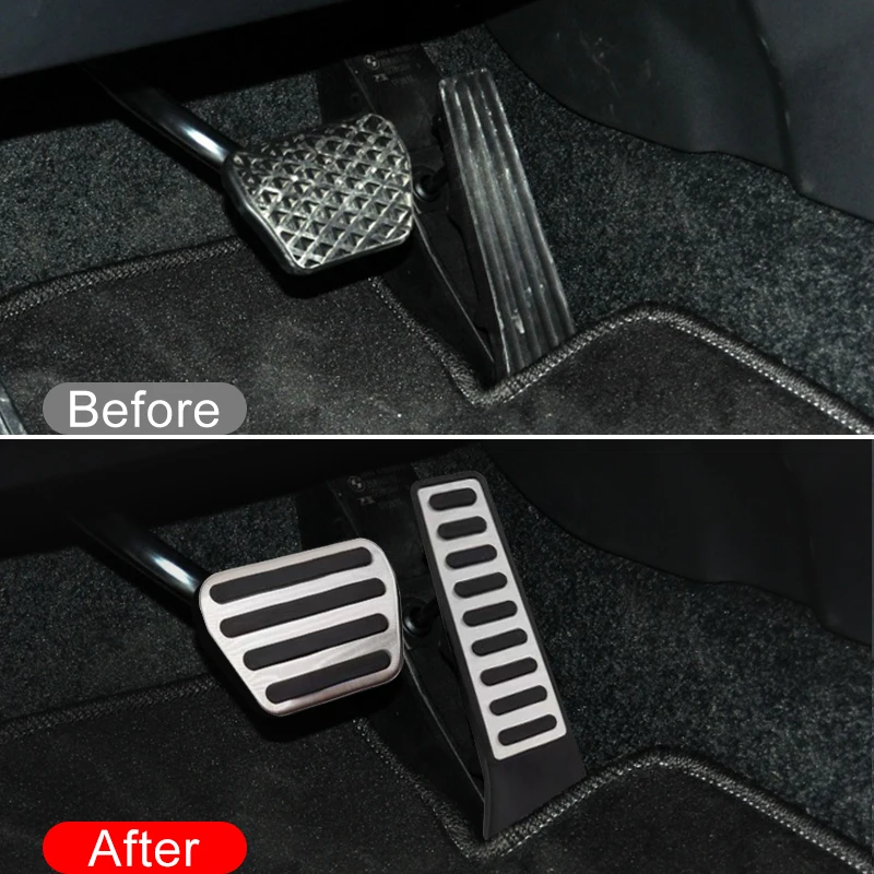 Car Foot Pedals For Land Rover Range Rover 2001~2012 Gas Accelerator Brake Fuel Restfoot Stainless Steel No Drilling Pedal Cover
