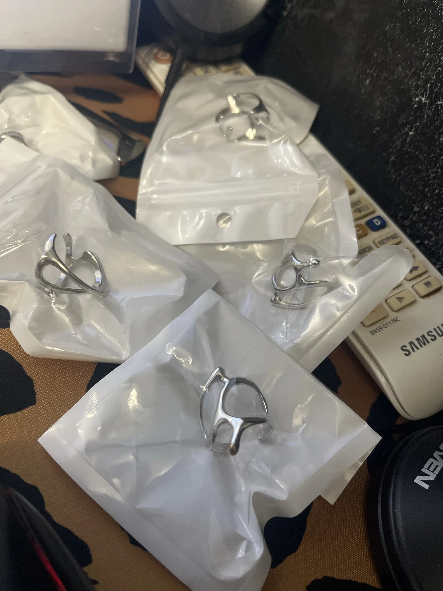 Adjustable Colorful Drip Glaze Ring photo review