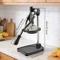 Presse-agrumes manuelle en fonte SAEIV pour usage commercial, panneaux de pressage robustes pour un jus d'orange frais 2