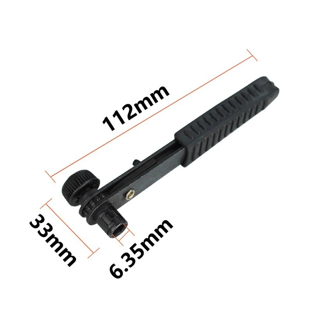 Description Picture 4 of itemSTONEGO 1PC Mini Black 1/4Inch 90° Right Angle Steel Ratchet Wrench, Mini Screwdriver Sleeve Wrench Hand Tool