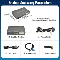 Wireless CarPlay Android Auto Decoder For Volvo XC60 S80 V60 V40 2015-2019 With 7 Inch screen BT Mirror Link AUX Car Module 6