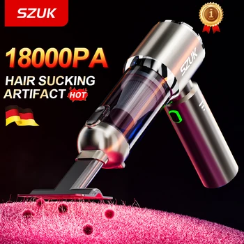 SZUK Portable Car Vacuum Cleaner 18000Pa Powerful Wireless Vacuum Cleaner Strong Suction Handheld Mini Vacuum Cleaner for Car 1