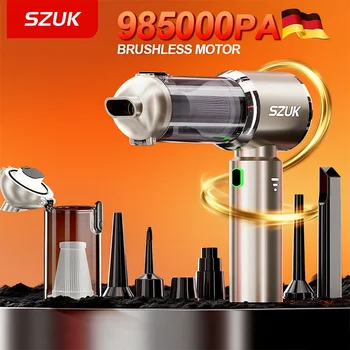 SZUK 985000Pa Car Vacuum Cleaner Portable Handheld Car Cleaner Strong Suction Cleaning Machine Mini Wireless Hand Vacuum Cleaner 1