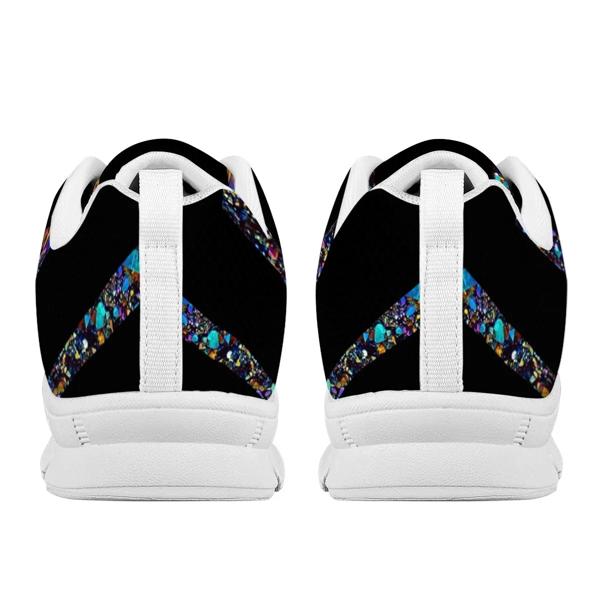 INSTANTARTS Dragon Colorful Gradient Print Lady Flat Shoes Outdoor Casual Sneakers for Women Lightweight Plus Size 35-48 Tennis