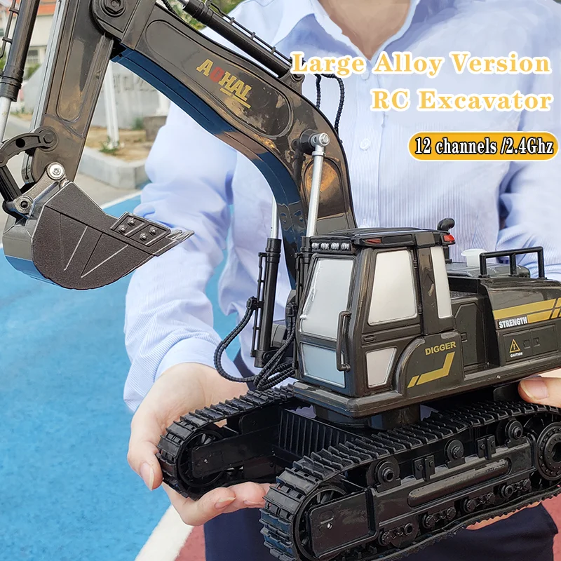Alloy RC Dump Truck 8-Channel Large-Scale Remote Control Engineering Vehicle Multi-functional Lighting and Sound Simulation 3