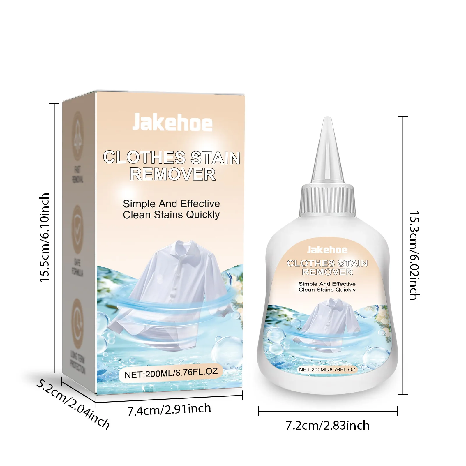 Clothing Stain Remover Oil Dust Cleaner Laundry Detergent