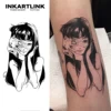 Japanese anime girls Temporary Tattoo,Lasts To 15 Days New Technology Magic Waterproof Semi Permanent Sticker. 1
