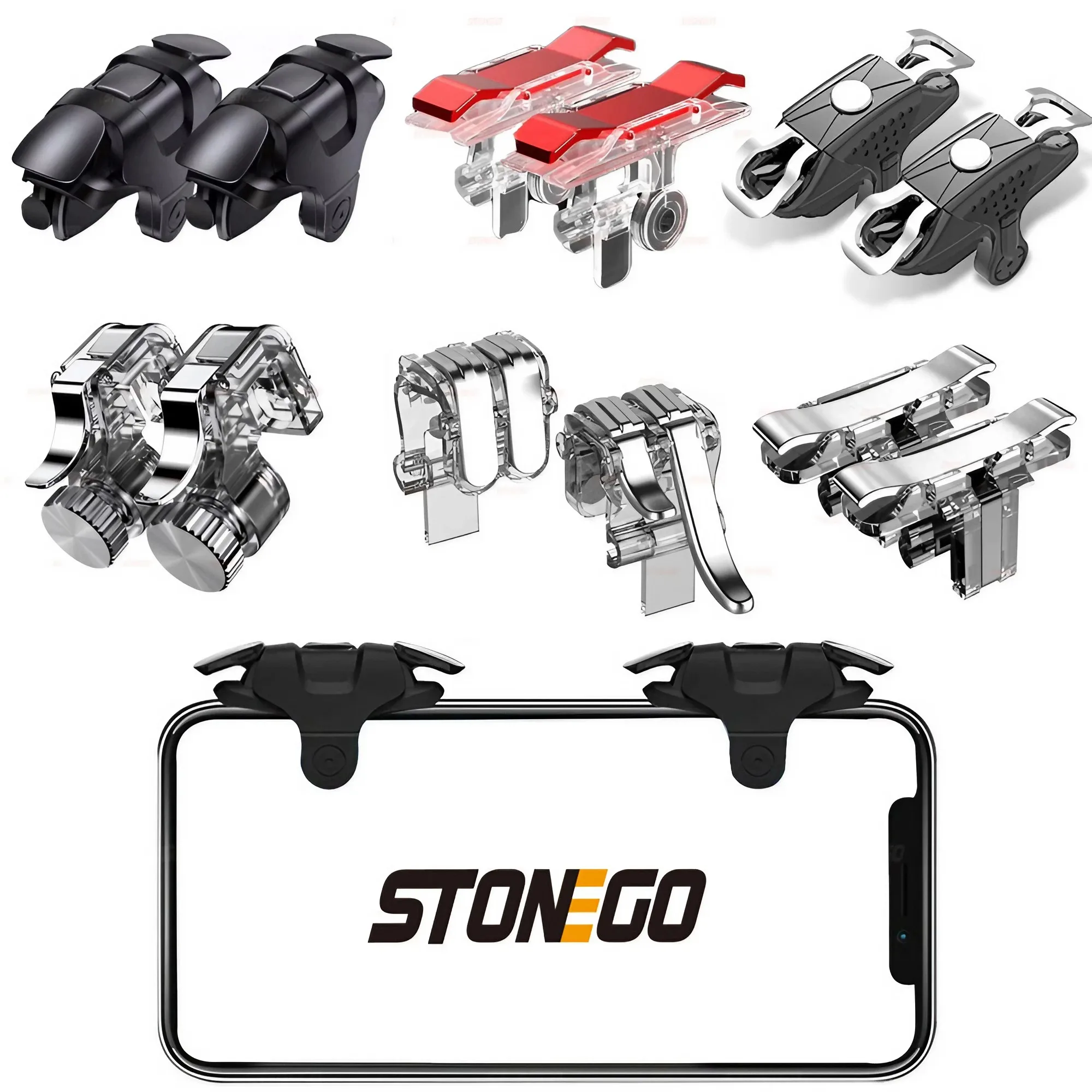 PUBG/Fortnite/Call of Duty, Shooter Sensitive 컨트롤러 조이스틱 조준 및 화재 트리거용 모바일 게..