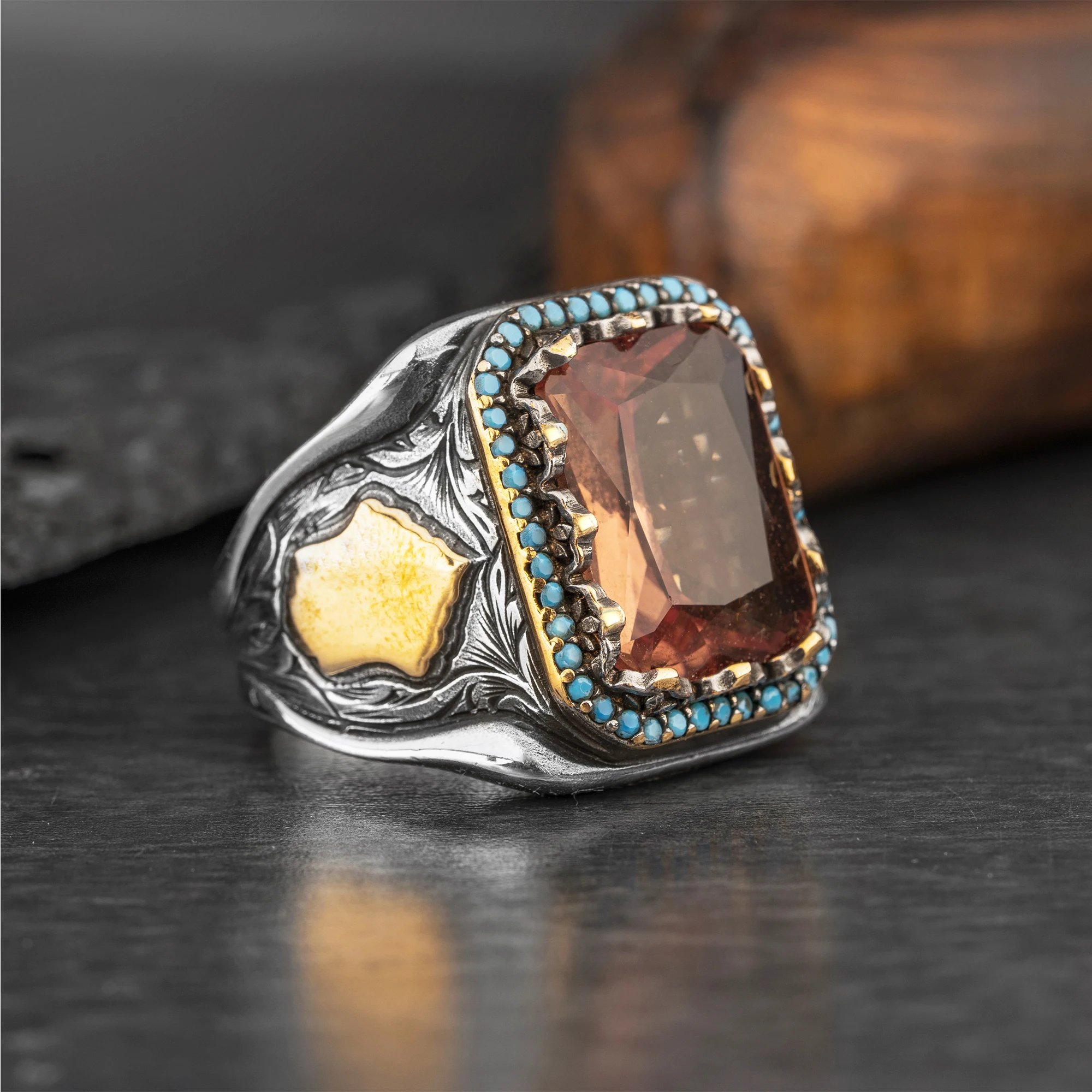 925 Sterling Silver Ring For Men   Zultanite Stone Jewelry Fashion Vintage Gift Onyx Aqeq Mens Rings All Size