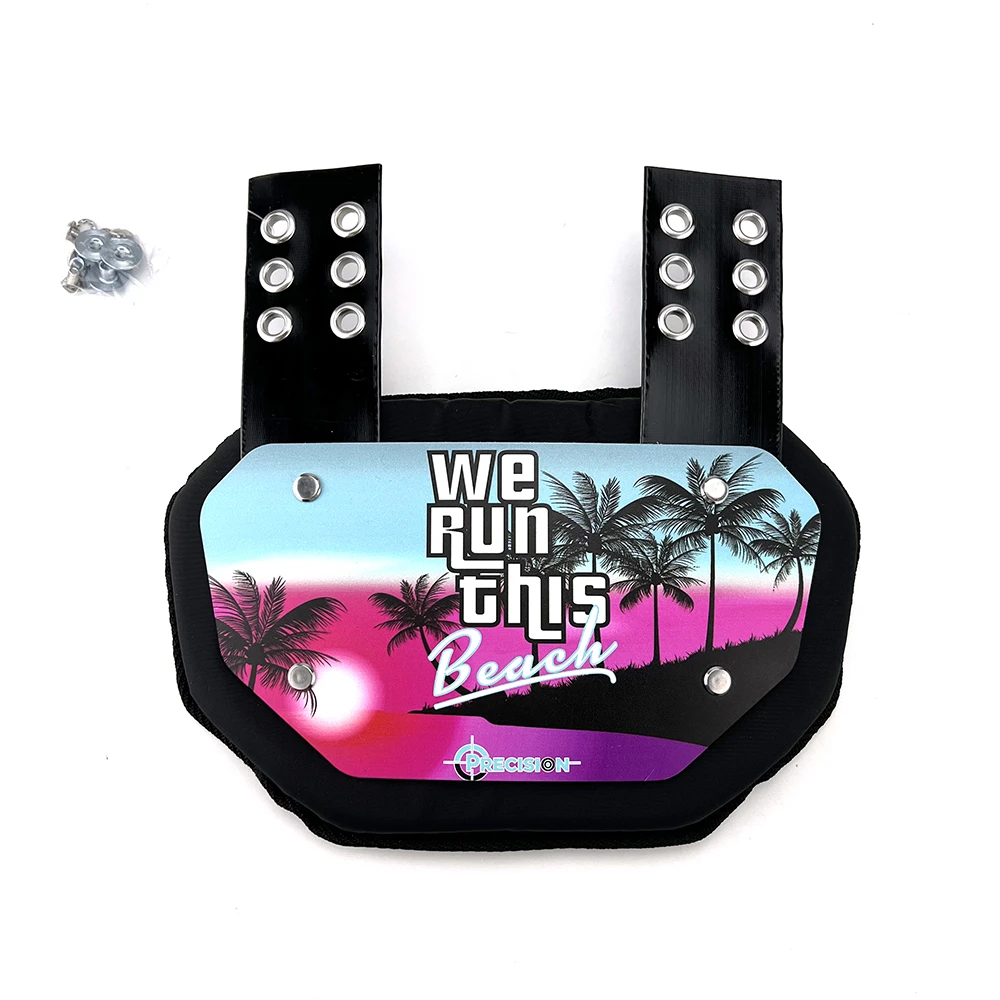 Kid Football Back Plate High quality Cover Rib Protector Removable