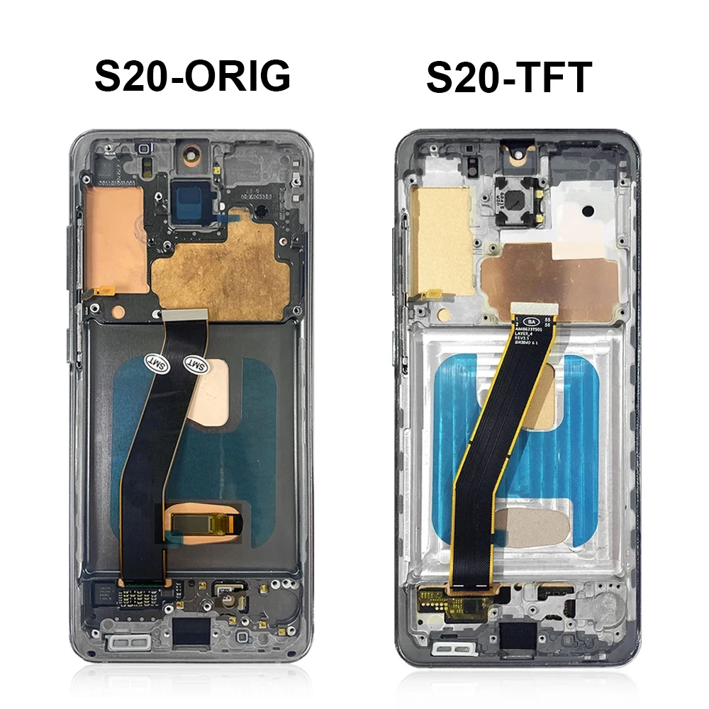 TFT S20 4G ũ, Ｚ  S20 5G LCD ÷,    ġ ũ, Ｚ  S20 G981B G980 G980F