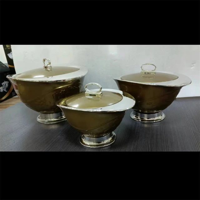 3 db / Szett 0,6 1,2 2,5 Liter Ebéddoboz Melegebb Hőkezelő -Konténer Ramamd Evet Esküvői Családi Párt Ajándéka - Image 4