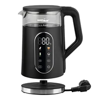 Bouilloire électrique sans fil, capacité 1,7 L, réservoir d'eau en verre, choix de température lisible, 2200 W, GB670 B, vert-bleu 8