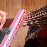 Hair Straightener Infrared and Ultrasonic Profession Cold Hair Care Iron Treatment for Frizzy Dry Recovers Damage Flat Irons 2