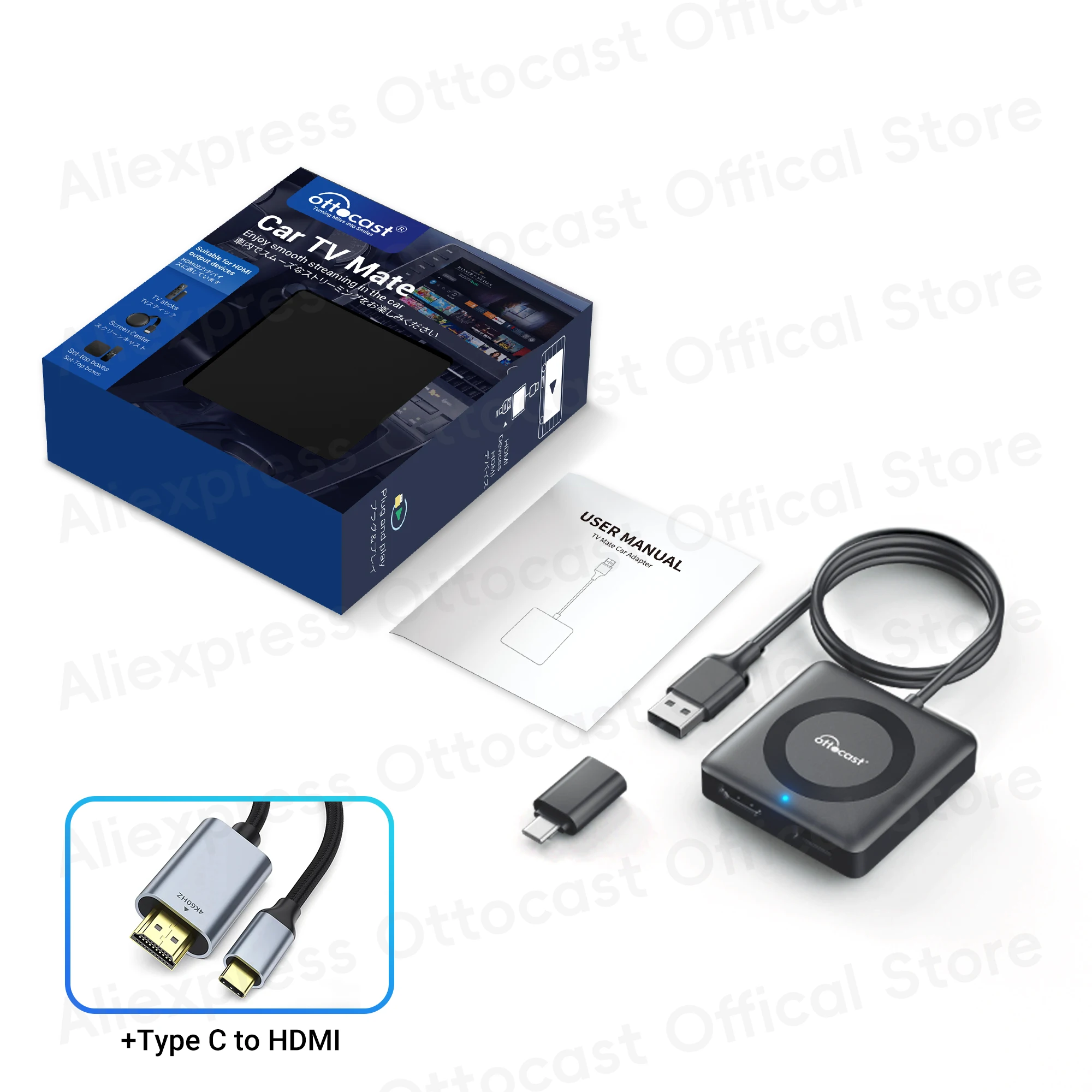 with type C to HDMI