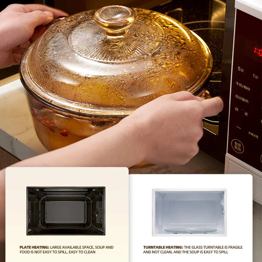 20 Litre Flat Panel Microwave Oven Small Size 6 Gears Precise Temperature  Control Knob Operation Microwave - AliExpress