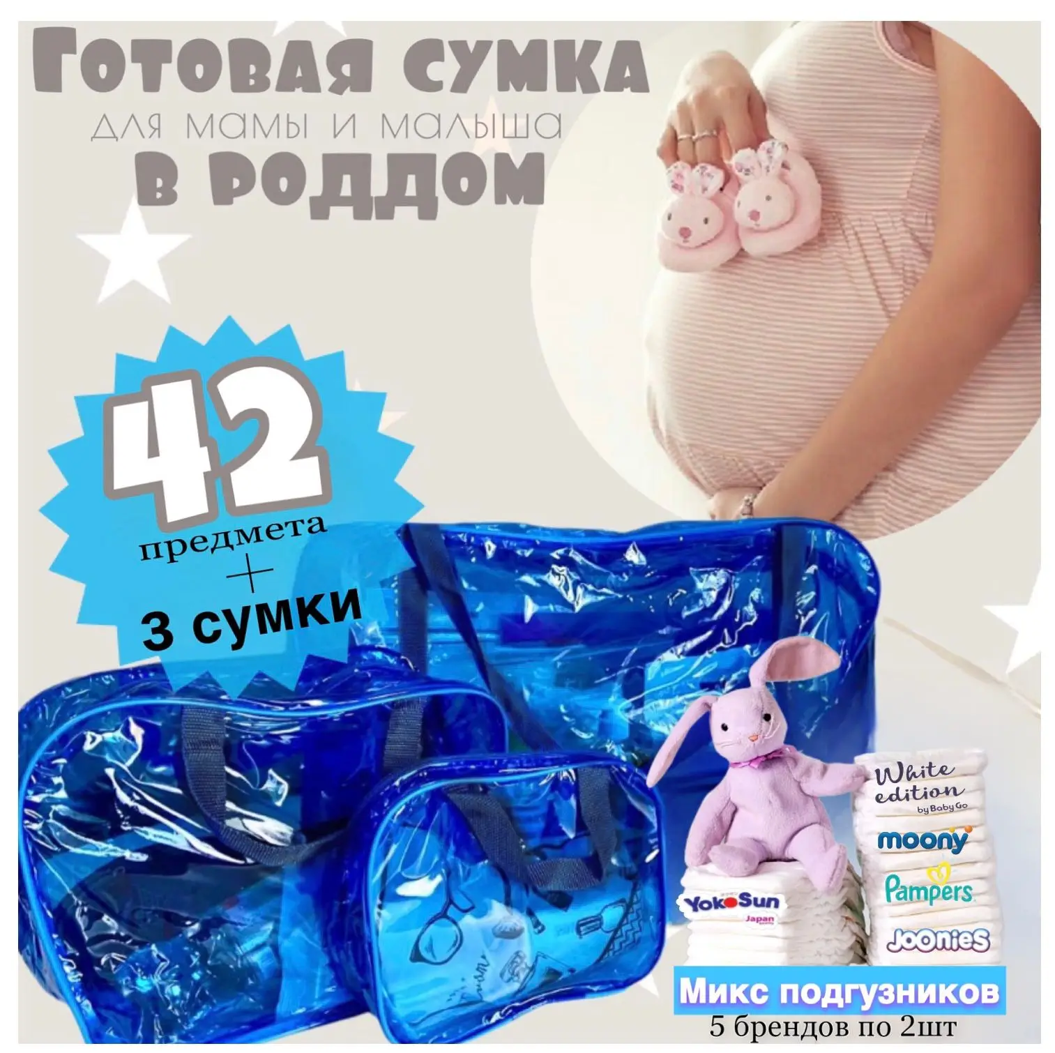 Готовая сумка в роддом "Премиум"
