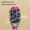 1200W Hair Dryer Hot Air Brush Styler Replaceable Head Straightener Curler Comb Roller One Step Electric Ion Blow Dryer Brush 6