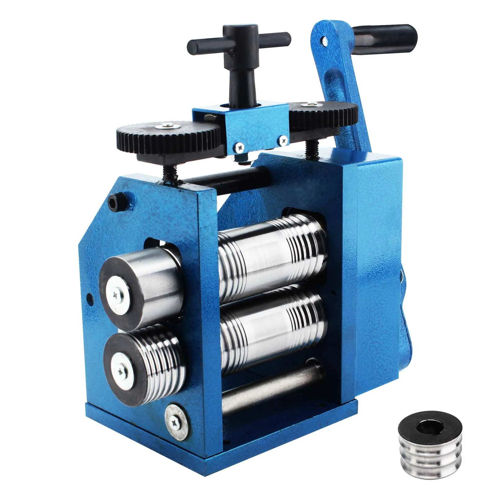 Rolling Mill Machine Jewelry Making Manual Hand Crank Tableting Jewelry Stamping Tool