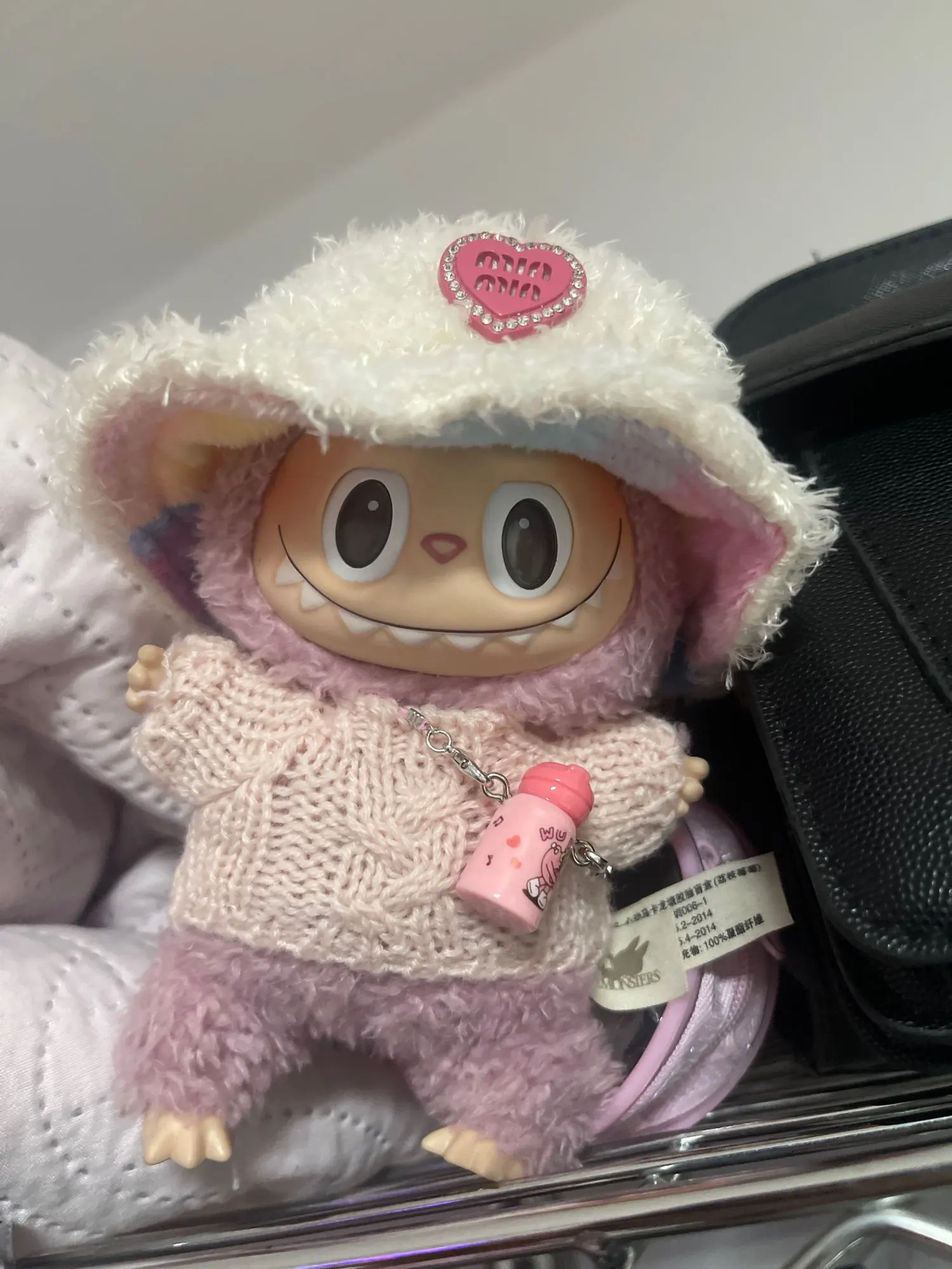 Labubu Doll Clothes: 15/17CM Idol Kpop Style Mini Plush Overalls Set photo review