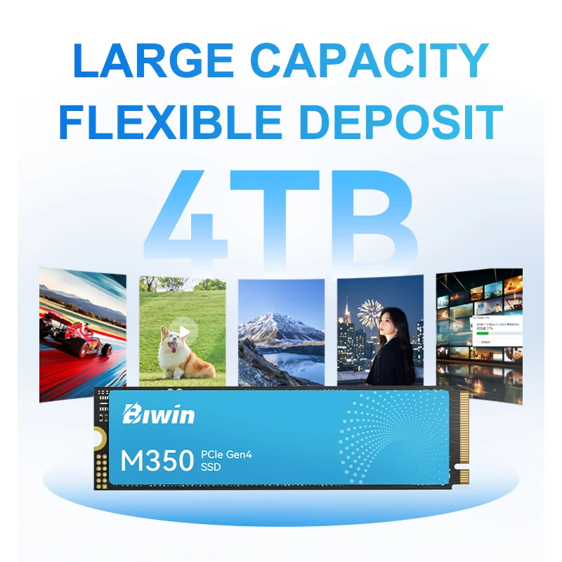 BIWIN M350 SSD NVMe M.2 PCIe 4.0x4 500GB 1TB 2TB 4TB ソリッド